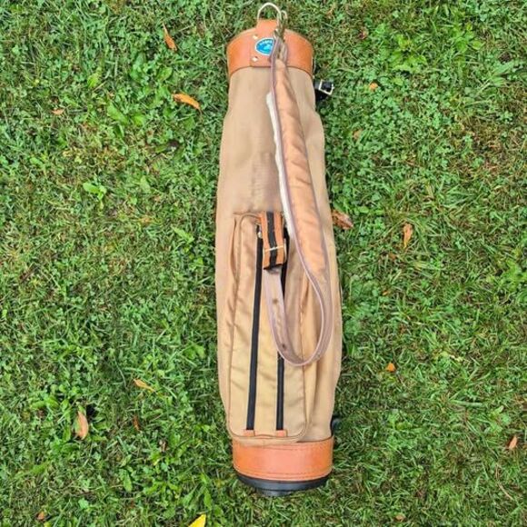 Vintage CadaBag 3-Way Canvas Golf Carry Bag w/ Strap - Picture 1 of 7